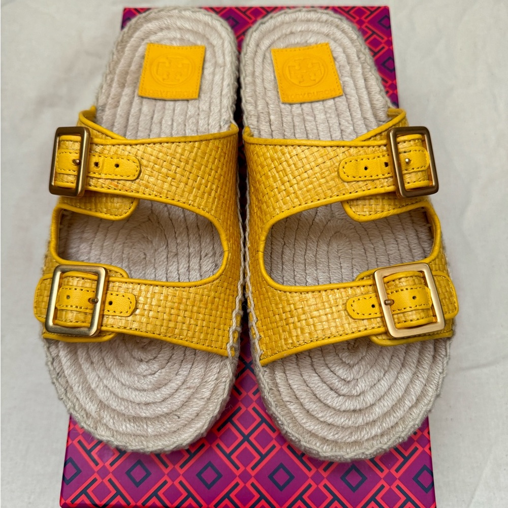 Tory Burch espadrille slides